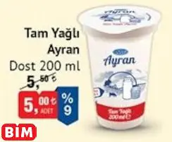 DOST TAM YAĞLI AYRAN DOST TAM YAĞLI AYRAN